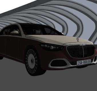 超精细汽车模型 奔驰 Maybach